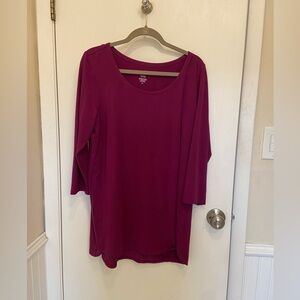 J Jill magenta pink 3-4 sleeve top tall length